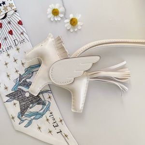 Handmade flying horse bag charm